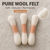 Jouet à mâcher pour chat en coton 100% pure laine, jouet interactif durable résistant à la mastication pour chaton, soulage l'ennui et réduit l'anxiété