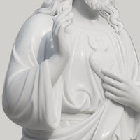 Statue de Jésus-Christ en marbre moderne sculptée à la main, décoration extérieure grandeur nature, religieuse catholique, église à vendre