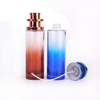 Venta superior 40ml Botella de perfume de vidrio grueso gradualmente colorida Cosméticos embotellados por separado Prensa vacía para uso de rímel