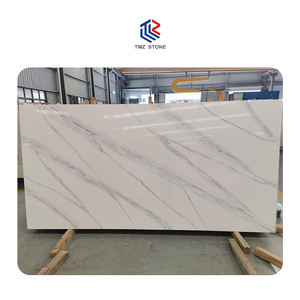 TMZ 5044 Volakas losas de cuarzo Quarzo piedra Artificial para encimera de cocina tocador revestimiento de pared superior Hotel tocador decoración de pared - Product Image 4