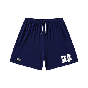 <span class=keywords><strong>Pantaloncini</strong></span> da <span class=keywords><strong>basket</strong></span> in maglia traspirante <span class=keywords><strong>blu</strong></span> Navy personalizzati da uomo a metà vita abbigliamento Casual - Product Image 1