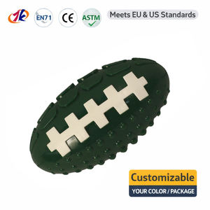 Jouet à mâcher pour chien en forme <span class=keywords><strong>de</strong></span> ballon <span class=keywords><strong>de</strong></span> rugby en TPR avec texture dentaire pour les mâchoires agressives, jeu interactif d'entraînement, fabrication OEM, approvisionnement personnalisé - Product Image 3