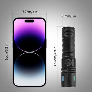 مصباح يدوي LED قابل لإعادة الشحن فائق السطوع، مصابيح صغيرة قابلة للتكبير والتصغير مع 3 أوضاع، مقاوم للماء IP65 للمنزل والتخييم والأنشطة الخارجية - Product Image 2