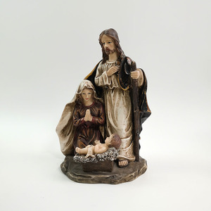 Figura de Resina del Niño Jesús con Cuna, Artesanía Religiosa, Regalo, CT21R19, Venta al Por Mayor - Product Image 6