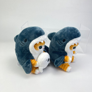 Costume da Gatto Squalo Cartoon <span class=keywords><strong>Anime</strong></span>, Giocattoli di Peluche a Forma di Gatto Squalo Carino, Cuscino Morbido in Peluche a Forma di Gatto Squalo - Product Image 4