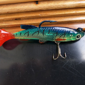 Señuelo de pesca marina con cola en T de 8 cm y 14 g para lubina, cebo artificial para pesca en agua salada - Product Image 2