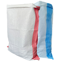 25kg 50kg 100kg PP geweven polypropyleen zak, nieuw materiaal, 60*90cm, witte pp geweven zak voor verpakking van rijst, graan, veevoer, meel en zaden
