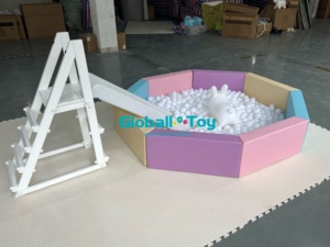 Nhựa Trượt Bọt Bóng Pit Bên Cho Thuê Thiết Bị Bóng Bóng Trẻ Em Trẻ Mới Biết Đi Lớn Màu Trắng Bóng Pit Mềm Chơi Bóng Hồ Bơi - Product Image 3