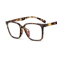 Montura de Gafas Transparente para Mujer, Montura de Gafas para Hombre, Montura de Gafas Ópticas Vintage Cuadrada con Lentes Transparentes