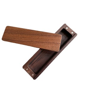 Solid Wood Cat Whiskers Collector <b>Box</b> Walnut Color Rectangle Magnetic Lid Pet Souvenir Storage Customizable - Product Image 2