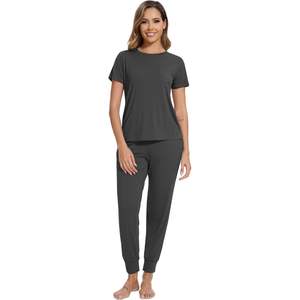 Ensemble de survêtement personnalisé pour femme en viscose de bambou, 2 pièces, pantalon long, tenue de jogging, tailles S à XXL - Product Image 6