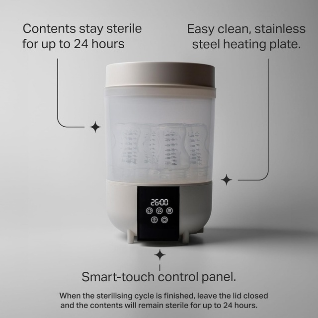 Factory Baby Bottle Sterilizer and Dryer Digital Screen Milk Feeding Bottle Sanitizer Sterilizing Drying Machine for Newborn