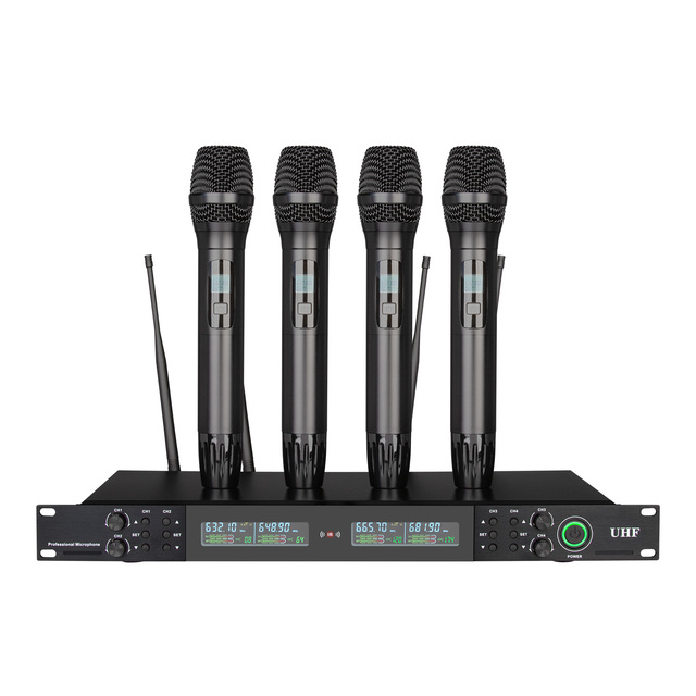 Depusheng UR422 Professional Handheld Uhf Wireless Microphone System for Stage Performance Live Show