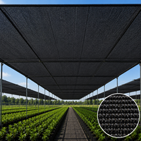 Filet d'ombrage agricole noir pour la protection des cultures en serre, l'ombrage des pépinières et la culture en jardin, 4 m x 5 m