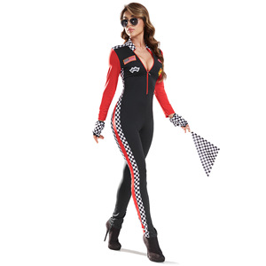 Ensemble de combinaison de course pour femmes adultes, tenue de performance sexy pour club de motards F1, danse et cheerleading, <span class=keywords><strong>costume</strong></span> de fille sexy - Product Image 5
