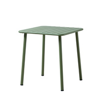 Ensemble table et chaises de patio en alliage d'aluminium résistant à la rouille, style américain, luxe simple, longue table à manger pour balcon et salon de thé