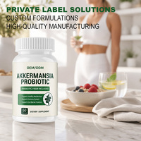 Capsules Probiotiques Akkermansia OEM/ODM : Enzymes Digestives, Supplément pour la Flore Intestinale, Soulagement Post-Repas pour Adultes, Soutien à la Santé Intestinale