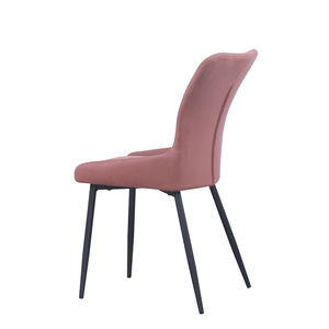 Chaises de salle à manger en tissu haut de gamme de style nordique avec pieds en métal, échantillon gratuit pour café et hôtel - Product Image 6