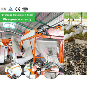 Ligne de production d'engrais organique à partir d'excréments de bétail mixte pour grandes exploitations agricoles, à moteur à faible consommation d'énergie et à haut rendement, capacité de 1 à 20 T/H - Product Image 3