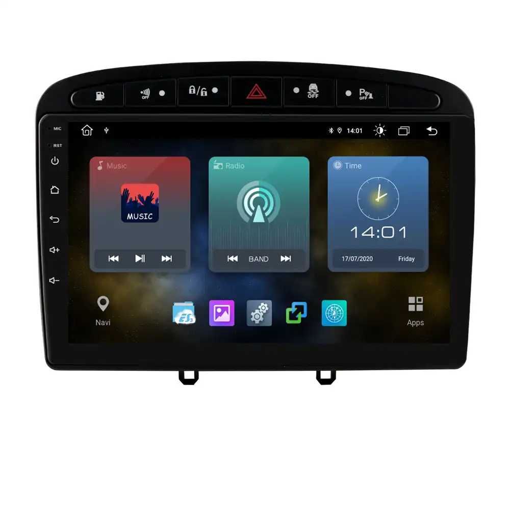 2 din Android 10 Auto Carplay 9インチカービデオメディアプレーヤーforPeugeot 408 308 308S 2012-2020Gpsナビゲーションラジオステレオ