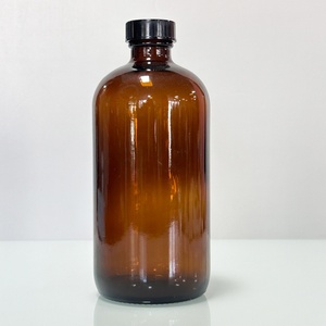 Wholesale High Quality 1 oz 2 oz 4 oz 8 oz Amber Boston Bottle 16 oz 1 Litre Transparent with Bakelite Cap with Sprayer Cap - Product Image 5