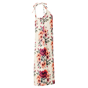 Abito midi con cinturino a cravatta firmato - Product Image 3