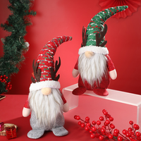 Père Noël Poupée Fenêtre Ornements Suspendus Décorations De Noël Rudolph Poupée Ornements Poupée Naine Sans Visage
