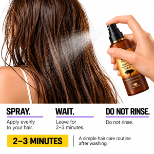 Spray reparador para el cabello YOGI 100ml con aceite de argán hidratante para cabello seco - Product Image 1