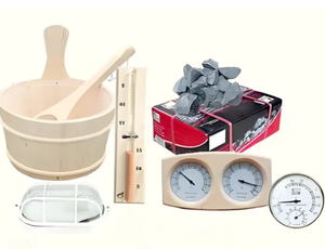 Sauna Moderna <span class=keywords><strong>Industrial</strong></span> para 10 Pessoas em Madeira Sólida de Cedro Vermelho com Detalhes Metálicos Grande Capacidade a Lenha para Uso em Villa - Product Image 4