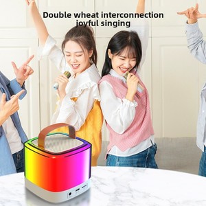 Nuevo altavoz Bluetooth portátil para exteriores Karaoke inalámbrico con micrófono Home KTV - Product Image 2