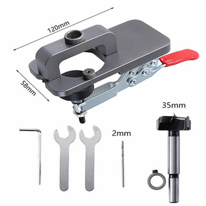 Juego de brocas de 35 mm para bisagras de gabinete de instalación oculta, herramientas domésticas con dispositivo localizador para puertas - Product Image 4
