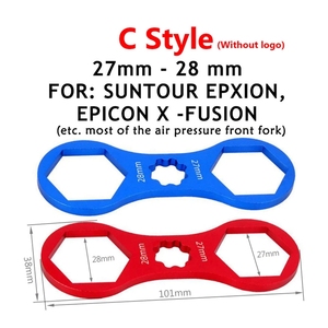Herramienta de Reparación de Horquilla Delantera de Bicicleta de Aluminio RISK para SR <span class=keywords><strong>Suntour</strong></span> <span class=keywords><strong>XCR</strong></span>/XCT/XCM/RST MTB, Llave para Tapas de Horquilla Delantera, Herramientas de Desmontaje - Product Image 6