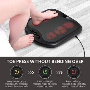 Shiatsu <strong>Foot</strong> <strong>Massager</strong> with Heat, Toe Control &amp; Detachable Cover, Electric <strong>Foot</strong> Warmer for Pain Relief, Use on <strong>Feet</strong>/Back/Legs - Product Image 5