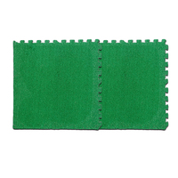 Tapis de jeu en mousse EVA emboîtable pour jardin, tapis puzzle en mousse EVA à motif continu, dalles de gazon artificiel emboîtables pour extérieur