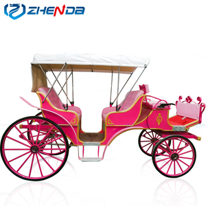 Carruaje de caballos de boda de lujo para hacer turismo Carruajes de caballos eléctricos de maratón a la venta - Product Image 5