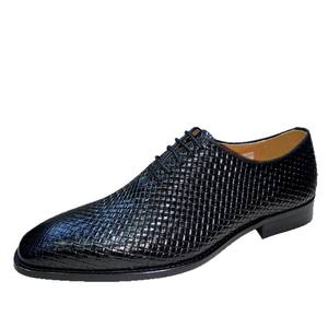 รองเท้าหนังแท้ทำมือสำหรับผู้ชาย ดีไซน์ทันสมัย ตกแต่งลายปะติด  แบบสวม  สำหรับธุรกิจและงานทางการ  บุผ้าฝ้ายระบายอากาศได้ดี เหมาะสำหรับฤดูใบไม้ร่วง - Product Image 5