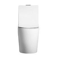 ORTONBATH Design Moderne WC monobloc à double chasse puissante 4/6L, inodore, avec émail autonettoyant et désodorisation automatique