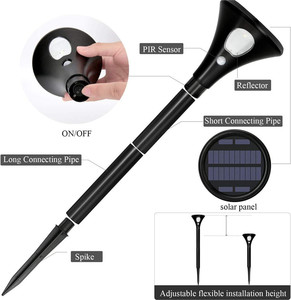 Modern Solar <b>LED</b> Garden Lamp Cheap Ip65 RGB Exterior Landscape Flood <b>Light</b> <b>With</b> Power Supply Miniature Outdoor Design Garden Lam - Product Image 2