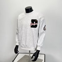 Sudadera Unisex con Cuello Redondo, Bordado Personalizado con Temática de Béisbol, Diseño Gráfico, Estilo Vintage, Oversize, Streetwear, ODM OEM