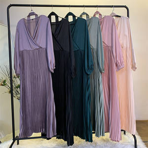 ชุดเดรสมุสลิมสำหรับผู้หญิงเสื้อผ้าอิสลามชุดอาบายาตุรกีแบบ2021จากดูไบ - Product Image 6