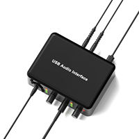Carte son professionnelle XLR 48V, mélangeur audio pour microphone, enregistrement en studio, interface audio USB, carte son solo, enregistrement vocal, podcast