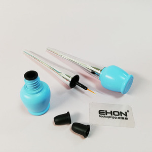 ขวดอายไลเนอร์แบบน้ำสีสันสดใส ภาชนะพลาสติกสำหรับเครื่องสำอางและขนตา ฝาสีเงินทรงยาว หลอดบรรจุภัณฑ์อายไลเนอร์แบบเปล่าทำจากพลาสติก ABS - Product Image 6