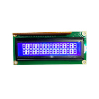 Módulo de Pantalla LCD TFT Azul Alfanumérico Pequeño de 16x2, Interfaz de 8/4 Bits, Temperatura de Funcionamiento de -20~+70, Dirección de Visualización a las 6 Horas