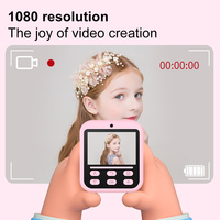 Appareil photo numérique pour enfants avec écran IPS de 2,4 pouces, 48MP haute définition, double objectif, lecteur MP3 intégré, jeu, imprimante thermique instantanée