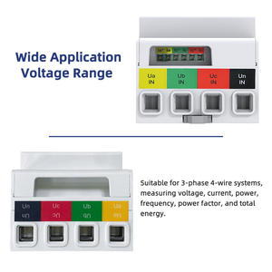 CE UKCA RCM Certificado Trifásico Medidor de Energia Digital Trifásico Trilho Din Montado Inversor <span class=keywords><strong>Solar</strong></span> PV RS485 Modbus com Display LCD - Product Image 5