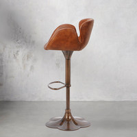 Tabouret de bar de luxe léger pour la maison, style haut de gamme, chaise de bar à dossier pivotant et réglable en hauteur, mobilier de bar en métal HD-7609