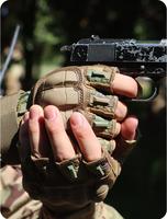 Gants tactiques mi-doigts camouflage unisexe, imperméables, antidérapants, pour sports de plein air, protection, fitness, boxe, moto