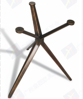 Base de table à manger en alliage d'aluminium massif en forme de V, de qualité supérieure, design moderne, pour salon et chambre à coucher, vente en gros directe d'usine chinoise