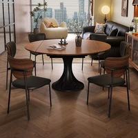 Table à manger extensible et pliable en bois massif moderne, mobilier écologique pour les petits espaces et les hôtels
