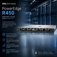 Kualitas Tinggi untuk Server Rak 1U PowerEdge R450 dengan Prosesor Intel Xeon E untuk Penyimpanan Database dan Hosting Mesin Virtual